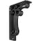 Ekena Millwork Orleans Wrought Iron Bracket, (Triple center brace), Powder Coated Black 2"W x 5 1/2"D x 8"H BKTM02X05X08TOL - alternate 1